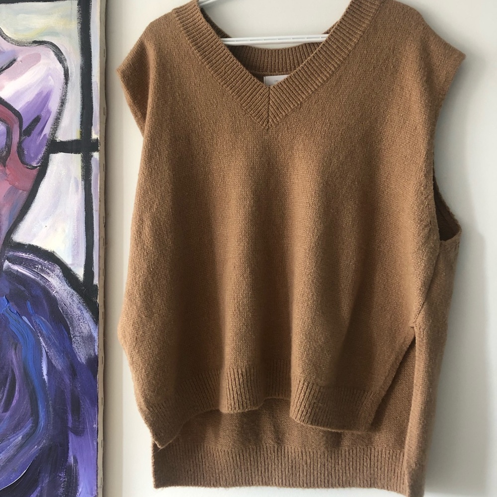 Brown Oak and Fort Sweater Vest, Size OS
